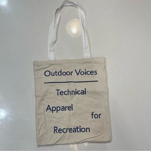 Outdoor Voices Canvas Shopping Bag